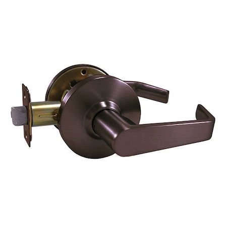 Design Hardware Grade 2 Cylindrical Lock, 75-Passage, F-Flat Lever, Round Rose, Oil Rubbed Dark Bronze, 2-3/4 Inch DH-J-75-F-10B